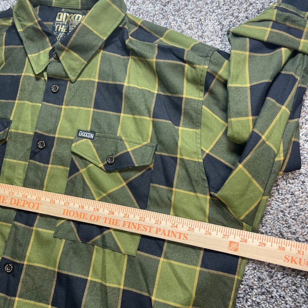 Dixxon Flannel The 223 Men's 3X Green Black Plaid D-Tech Button Up Shirt - Picture 7 of 9